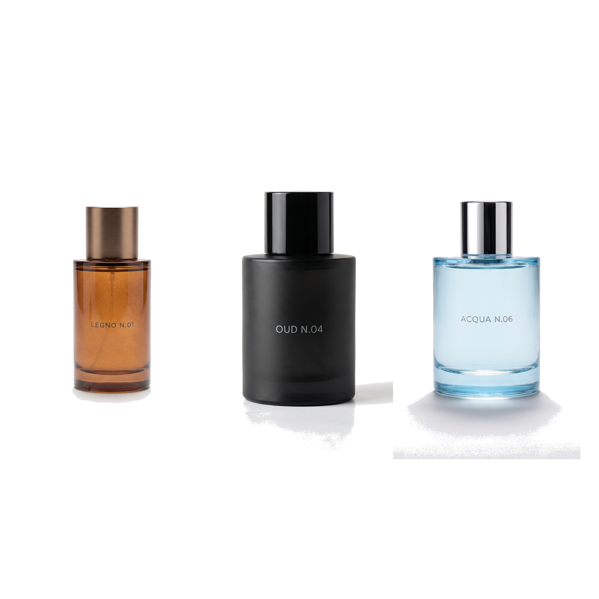 Cofanetto Uomo – LEGNO N.01 + OUD N.04 + ACQUA N.06 (3 x 100ml)
