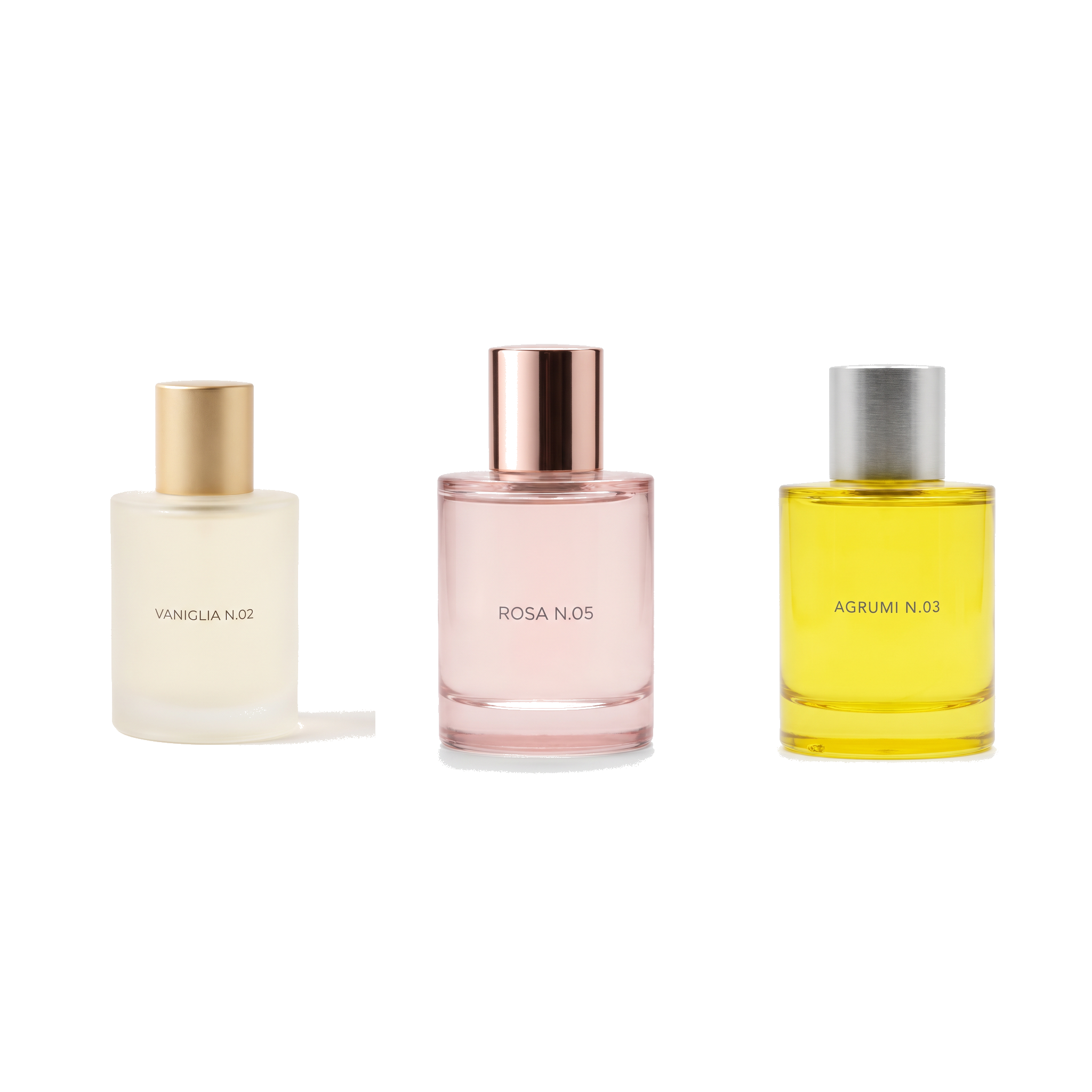Cofanetto Donna – VANIGLIA N.02 + ROSA N.05 + AGRUMI N.03 (3 x 100ml)