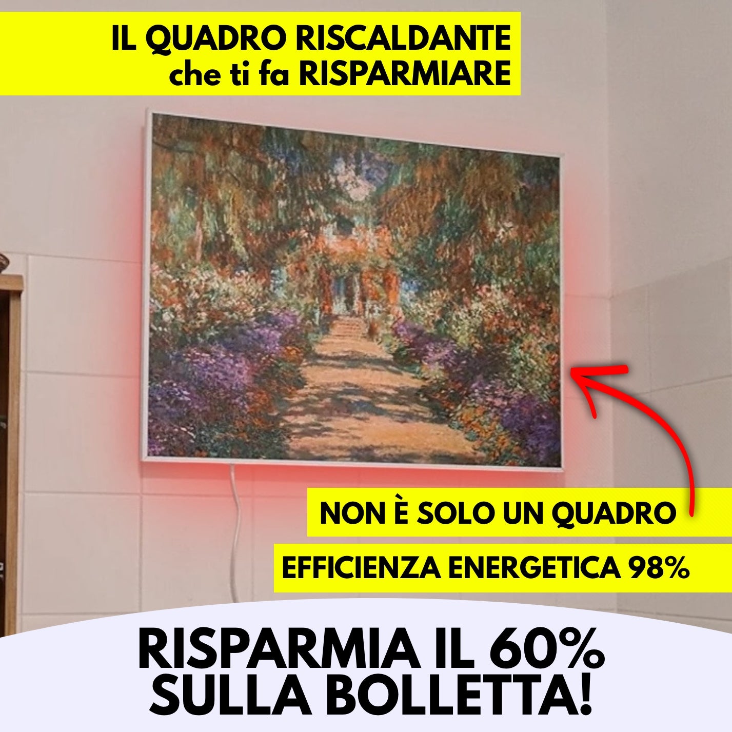 TermoQuadro - Pannello riscaldante ad infrarossi!